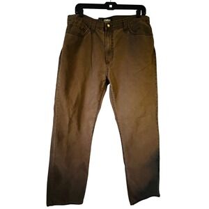 Outdoor Life Mens‎ Brown Cotton Casual Pants Size 36 x 32